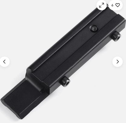 BlackAirsoft Enforose adapter za montažu optike s 11 mm na 21 mm Weaver/Picatinny – 9 utora, niski profil