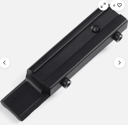 Adaptor BlackAirsoft Enforose de la 11 mm la 21 mm Weaver/Picatinny pentru montarea opticii – 9 sloturi, profil redus