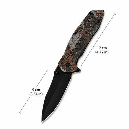 Klappmesser WILD CAMO mit Ferrocerium-Feuerstarter – 21 cm