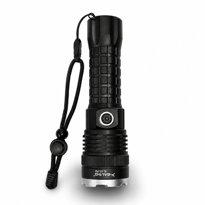 Lanternă LED puternică X-BALOG P50 cu acumulator și încărcare USB – 17 cm