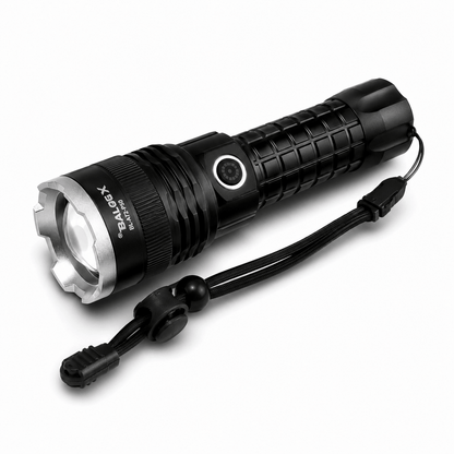 Lanternă LED puternică X-BALOG P50 cu acumulator și încărcare USB – 17 cm
