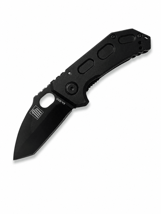 Black Airsoft KA-BAR mini összecsukható kés - EDC