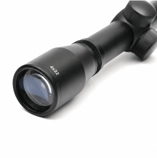 Optică 4x32 cu monturi pentru șină