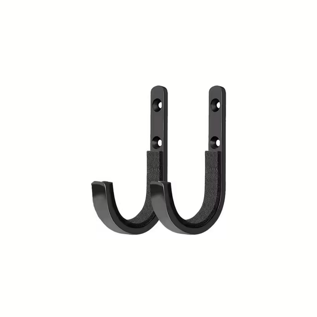 Waffenhalter, Set mit 2 Haken für Gewehre, schwarz