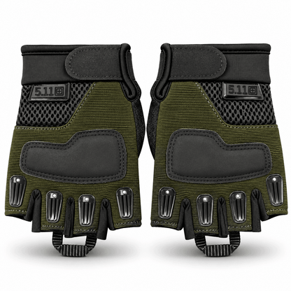 Taktische fingerlose Handschuhe mit harten Knöchelschützern