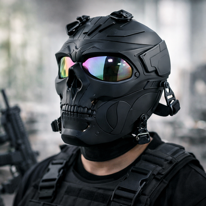 Masque tactique Skull Helmet avec visière