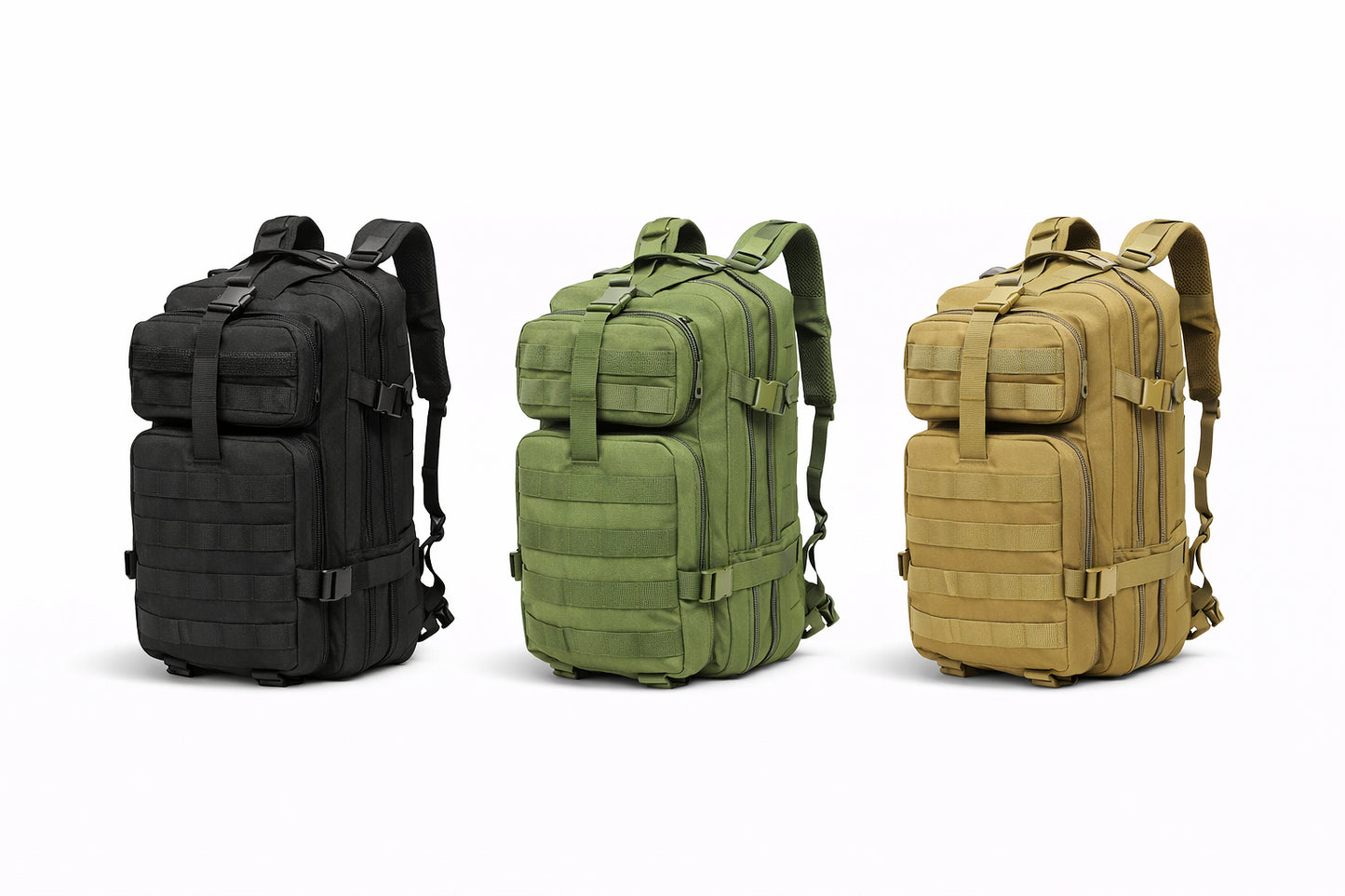 Taktický batoh 30L, na suchý zip s vlajkou USA 1000D