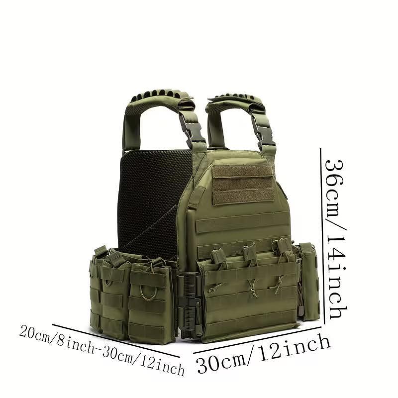 Taktički prsluk Plate Carrier, MOLLE sustav, s modulima - podesiv
