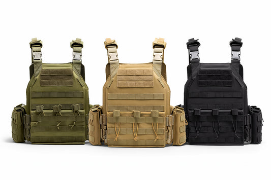 Gilet tactique Plate Carrier, système MOLLE, avec modules – réglable