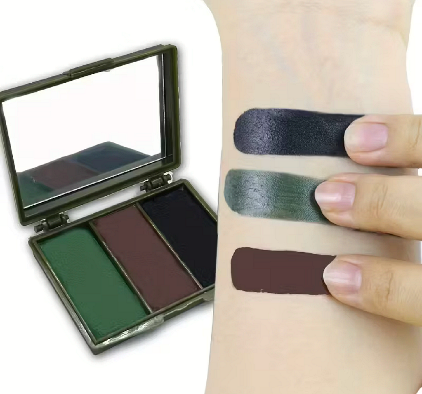 Crème de camouflage tactique pour le visage – 3 couleurs
