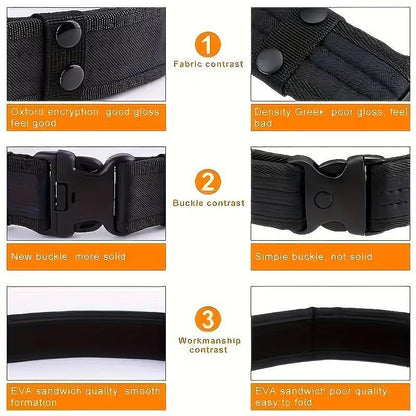 Taktischer breiter Gürtel 5 cm mit Schnellverschluss, 125 cm