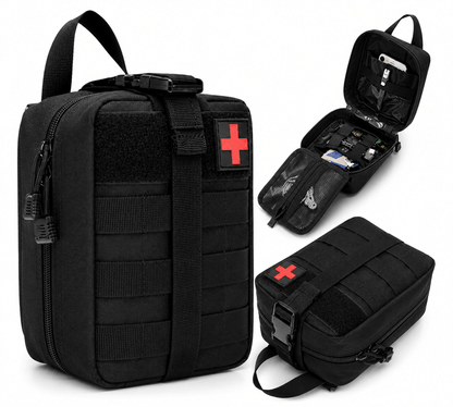Taktikai MOLLE BlackAirsoft Rip-Away orvosi elsősegély táska