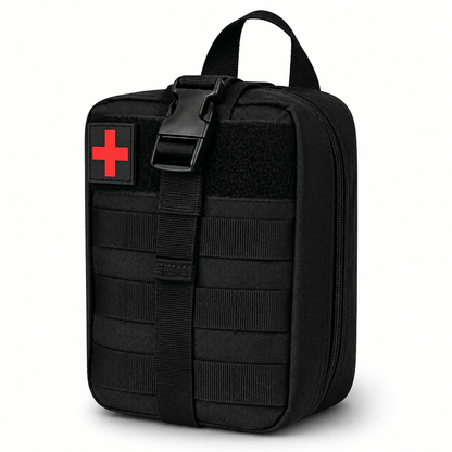 Taktikai MOLLE BlackAirsoft Rip-Away orvosi elsősegély táska