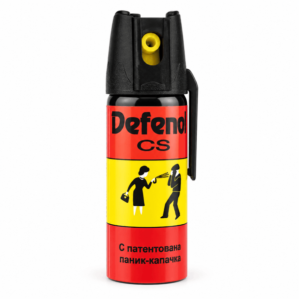 Abwehrspray Defenol CS 50 ml mit Schutzkappe und Clip